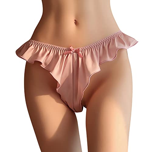 Tanga aus Spitze für Damen – Micro String Höschen Unterwäsche aus Spitze halber Rücken Abdeckung Höschen Tank Höschen Spitze Chic Hot Erotik Negligees transparent Höschen Boxershorts Damen von Générique
