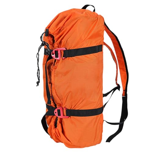 Tasche mit Seil – Kletterrucksack – leichte Ausrüstung für Wandern, Klettern, Höhlenforschung, Camping und Fitnessstudio, Orange, Se référer au descriptif, Siehe Beschreibung von Générique