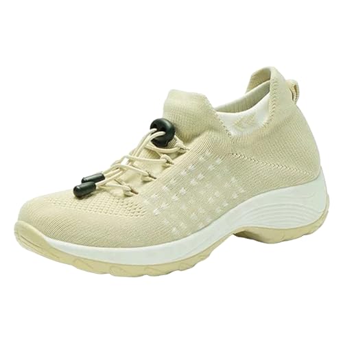 Tennis, Damen, bequem, orthopädisch, Damen, Sneaker, Damen, Laufen, athletisch, bequem, lässig, Tennisschuhe, Freizeitschuhe, orthopädische Schuhe, Beige D, 44 EU Tennis, Damen, bequem, orthopädisch, Damen, Sneaker, Damen, Laufen, athletisch, bequem, lässig, Tennisschuhe, Freizeitschuhe, orthopädische Schuhe, Beige D, 44 EU von Générique