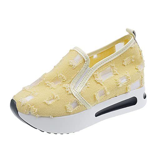 Tennisschuhe für Damen, bequem, orthopädisch, Damen, Sneaker, Damen, bequem, rutschfest, Tennisschuhe, bequem, lässig, orthopädische Schuhe, 3 Gelb, 41 EU Tennisschuhe für Damen, bequem, orthopädisch, Damen, Sneaker, Damen, bequem, rutschfest, Tennisschuhe, bequem, lässig, orthopädische Schuhe, 3 Gelb, 41 EU von Générique