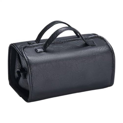 Toiletry Bag Women, Makeup Organizer, Travel Organizer, Foldable Organize with 4 Compartments, Women Make Up Boxes, 24 x 14 x 12 cm Black and Gray, Cosmetic Kit Box for Vacation and Daily Use, Schwarz von Générique