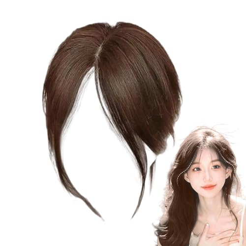 Topper Mittelteil Bangs – Middles Side Fake Hair Banggs Realistisch, Pony ohne Zwischenhändler | Wores atmungsaktive Perücke natürlich für soziale Bankette von Générique