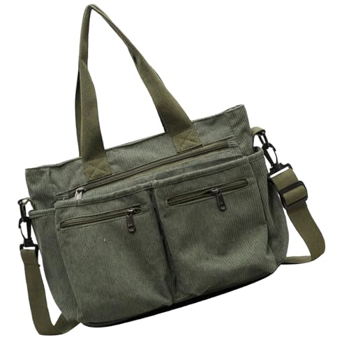 Tragetasche aus geripptem Samt – große Mehrzweck-Taschen | Tragetasche für Frauen weit verbreitet | Hüfttaschen | Reisetasche für Regenschirme, Abendessen, Arbeit und, grün, Se référer au von Générique