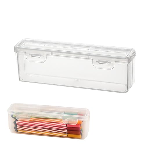Transparenter Bleistiftschneider, transparente Stiftebox | transparente Aufbewahrung von Bastelbedarf | Robuster Organizer für Schreibwaren, Schreibtisch-Halter für Schreibwaren, Schreibwaren von Générique