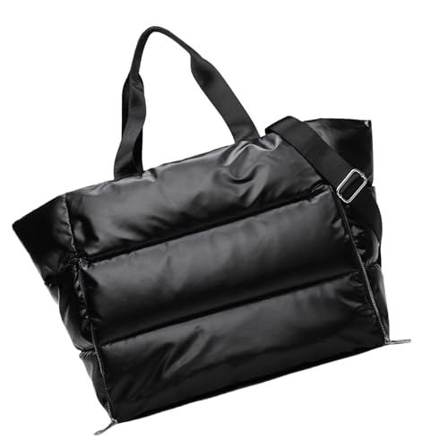 Turnbeutel – Sporttasche mit Trennung zwischen trocken und nass | Multifunktionale Gymtasche für Frauen, wasserdichte Reisetasche, Turnbeutel für Reisen, Training,, Schwarz , Se référer au descriptif von Générique