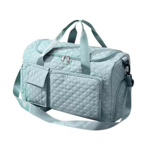 Turnbeutel mit Schuhfach, persönliche Reisetasche mit Schuhfach - Tragen einer Tasche für Frauen mit verbreitertem Schultergurt | Nass- und Trockentrennung Gra Duffels, Seeblau, Se référer au von Générique