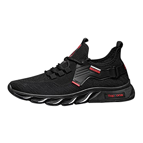 Wanderschuhe für Herren, Sneaker, Herren, modisch, Sport, für Herren, bequem, atmungsaktiv, lässig, Tennis, rutschfest, bequem, modisch, Fitness, Rot B, 43 EU von Générique