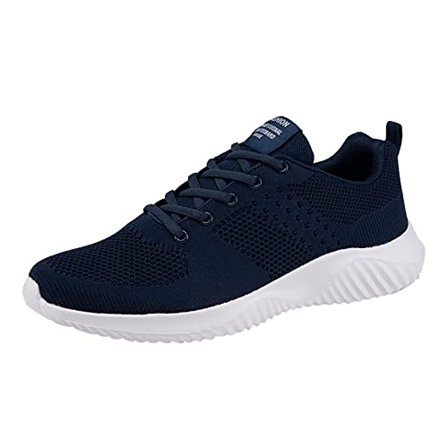 Wanderschuhe für Herren, Sneaker, Laufschuhe, Sicherheitsschuhe, Herren, Sneaker, Tennis, Outdoor, bequem, modisch, Fitness, rutschfest, leicht, Walkingschuhe, Blau B, 44 EU von Générique