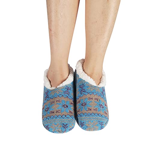 Warm kompatibel mit Motorrad, Wintersocken für Damen, Haushaltssocken, warm, aus Plüsch, Ski, Mädchen, 8 Jahre, hellblau, One size von Générique