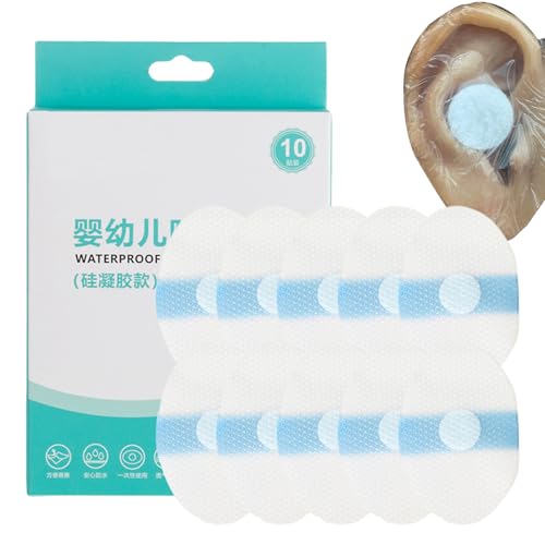 Wasserdichte Ohrenschützer – selbstklebende Ohrenschützer, atmungsaktiver Duschschutz | wasserdichte Aufkleber für Babyohren beim Baden, Unterricht von Générique