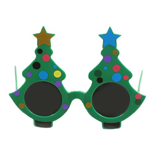 Weihnachtsbaum-Brille, Weihnachtsbaum-Sonnenbrille | Kostüm | Foto-Requisiten, Anziehzubehör, ausgefallene Brille, Kostüm-Zubehör für Damen und Herren von Générique