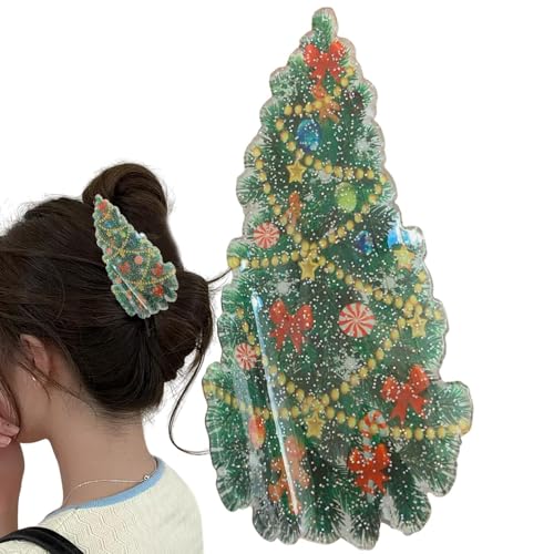 Weihnachtskrallenspangen | Haarspangen aus Acryl mit Weihnachtsmotiv für Frauen | Niedliches und modisches Accessoire für Party, Hochzeit, Zeremonie, für Teenager, Damen, Halloween, , Herbst von Générique