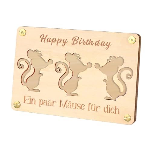 Wood Money Holder Cash, Cartoon Animal Clutch Wallet, 15,9 x 11,9 cm (15,7 x 10,9 cm) Schreibtisch-Dekoration, niedlich, aus zur Aufbewahrung von Geld, Authentic & Stylish für Zuhause von Générique
