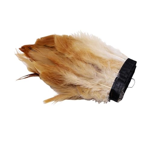 1/10M Großhandel Hahn Feder Trim Nähen Handwerk DIY Weihnachten Plume Natürliche Feder Band Schmuck Machen Hochzeit Party decor(A01,10 Meters) von Generisch