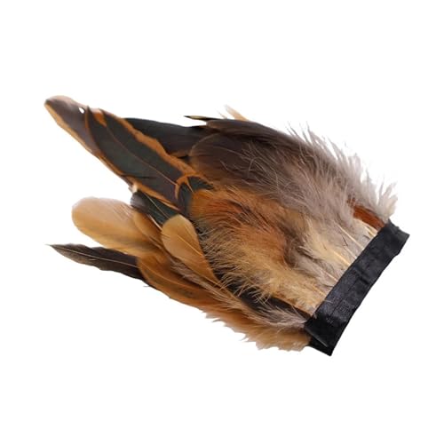 1/10M Großhandel Hahn Feder Trim Nähen Handwerk DIY Weihnachten Plume Natürliche Feder Band Schmuck Machen Hochzeit Party decor(Natural,1 Meters) von Generisch