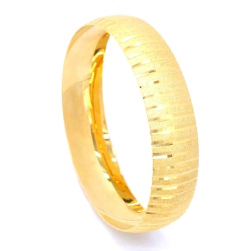 Generisch 1,5cm Bilezik Armreifen Kum Setina üclü Gold Armreif 22 Karat Vergoldet Altin Bileklik Kuyumcu 6,2 (XS) von Generisch