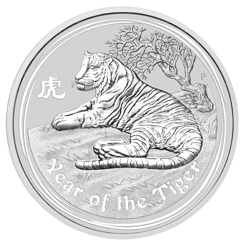 1 Oz Unze Silbermünze Lunar II Tiger 2010 Unze Silber Münze Perth Mint von Generisch