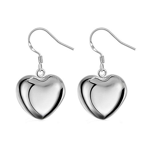 1 Paar Damen Herzförmige Ohrringe Modeschmuck Legierung Ohrringe Schmuck Zubehör Geschenke für Mädchen Haltbarkeit von Generisch