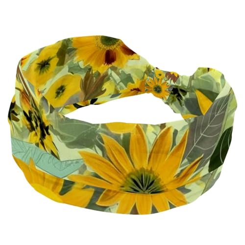 1 Packung breite Stirnbänder für Damen, elastisches Stirnband, gelbe Sonnenblume, 256 Stirnbänder, Damen-Haarband, Turban, Workout, weiches Schweiß-Haarband, Zubehör 1 Packung breite Stirnbänder für Damen, elastisches Stirnband, gelbe Sonnenblume, 256 Stirnbänder, Damen-Haarband, Turban, Workout, weiches Schweiß-Haarband, Zubehör von Generisch