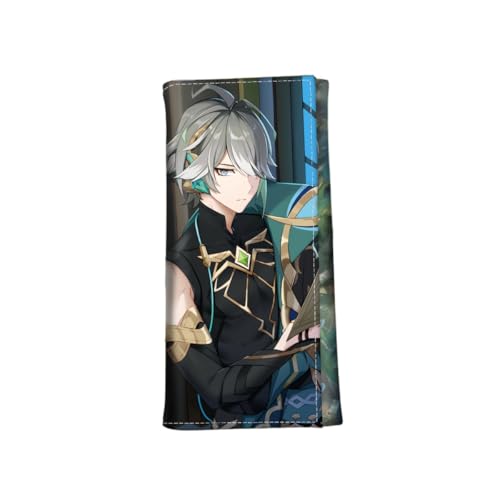 1 x Genshin Impact Peripherie, dreifach gefaltete lange Geldbörse, vollfarbig bedrucktes kurzes Leder, 18 x 9 x 1 cm, Stil 13, Einheitsgröße, Niedlich von Generisch
