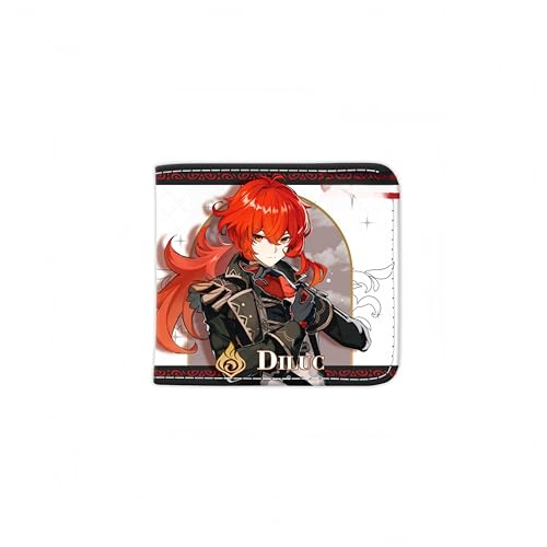 1 x Genshin Impact Wallet Game Peripherie Leder Geldbörse Print Anime Short PU, Stil 11, Einheitsgröße, Anime von Generisch