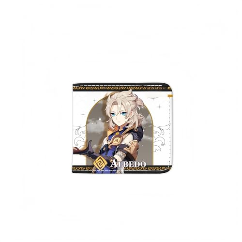1 x Genshin Impact Wallet Game Peripherie Leder Geldbörse Print Anime Short PU, Stil 14, Einheitsgröße, Anime von Generisch