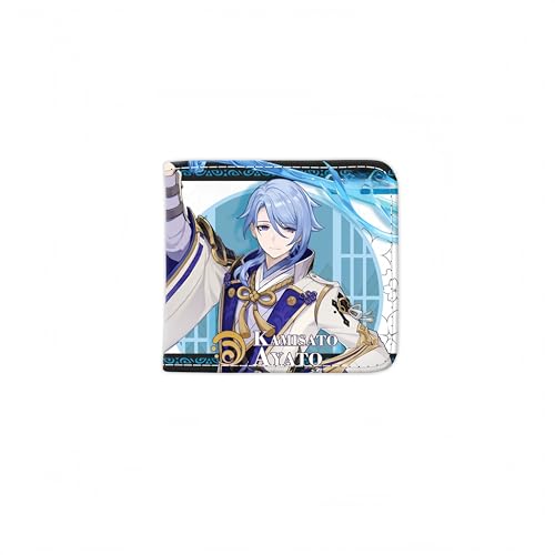 1 x Genshin Impact Wallet Game Peripherie Leder Geldbörse Print Anime Short PU, Stil 19, Einheitsgröße, Anime von Generisch