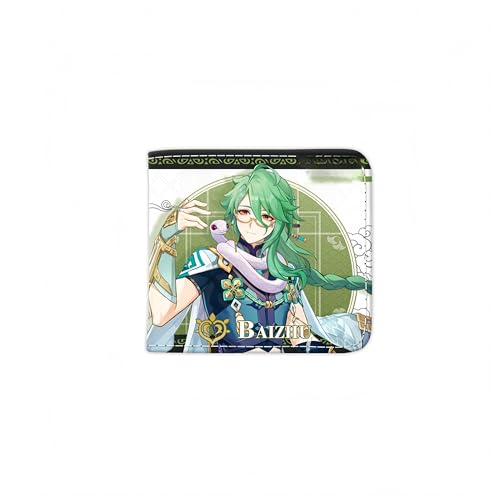 1 x Genshin Impact Wallet Game Peripherie Leder Geldbörse Print Anime Short PU, Stil 23, Einheitsgröße, Anime von Generisch