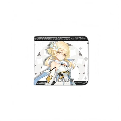 1 x Genshin Impact Wallet Game Peripherie Leder Geldbörse Print Anime Short PU, Stil 24, Einheitsgröße, Anime von Generisch