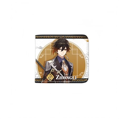 1 x Genshin Impact Wallet Game Peripherie Leder Geldbörse Print Anime Short PU, Stil 25, Einheitsgröße, Anime von Generisch