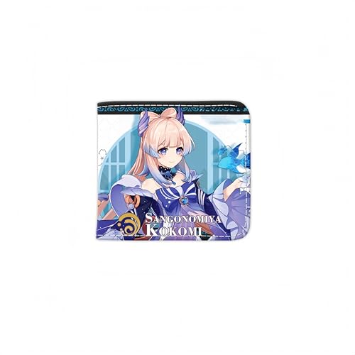 1 x Genshin Impact Wallet Game Peripherie Leder Geldbörse Print Anime Short PU, Stil 28, Einheitsgröße, Anime von Generisch