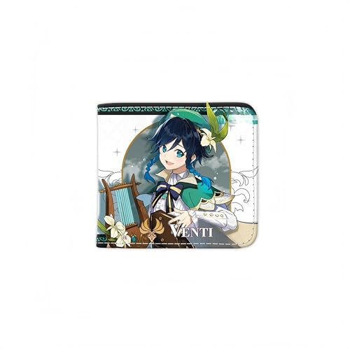 1 x Genshin Impact Wallet Game Peripherie Leder Geldbörse Print Anime Short PU, Stil 29, Einheitsgröße, Anime von Generisch