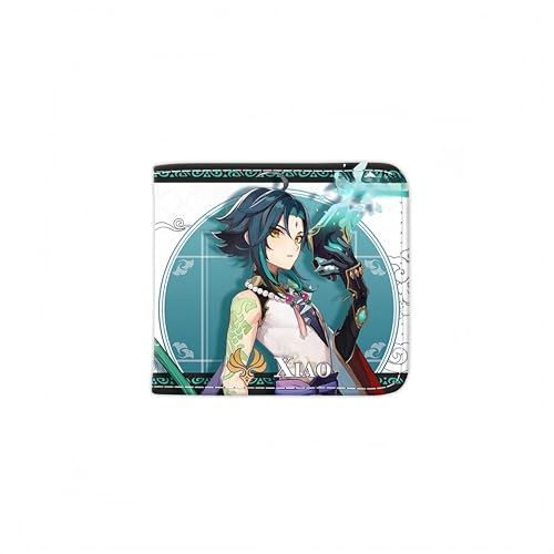 1 x Genshin Impact Wallet Game Peripherie Leder Geldbörse Print Anime Short PU, Stil 30, Einheitsgröße, Anime von Generisch