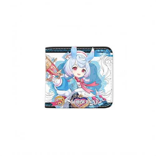 1 x Genshin Impact Wallet Game Peripherie Leder Geldbörse Print Anime Short PU, Stil 36, Einheitsgröße, Anime von Generisch