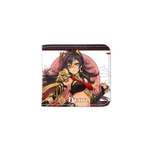 1 x Genshin Impact Wallet Game Peripherie Leder Geldbörse Print Anime Short PU, Stil 6, Einheitsgröße, Anime von Generisch