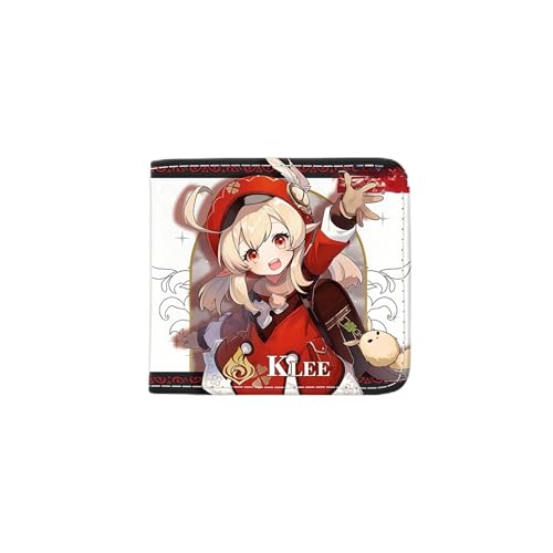 1 x Genshin Impact Wallet Game Peripherie Leder Geldbörse Print Anime Short PU, Stil 7, Einheitsgröße, Anime von Generisch