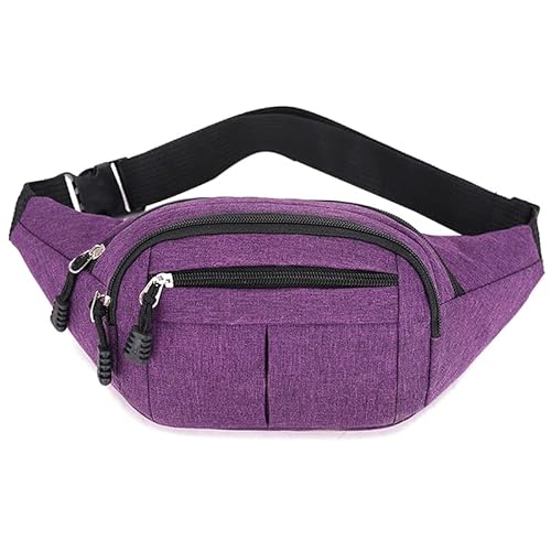 1 x Outdoor-Sport-Brusttasche, Geldbörse, Umhängetasche, Bananentasche für Damen und Herren, violett, 28*10*14cm 1 x Outdoor-Sport-Brusttasche, Geldbörse, Umhängetasche, Bananentasche für Damen und Herren, violett, 28*10*14cm von Generisch