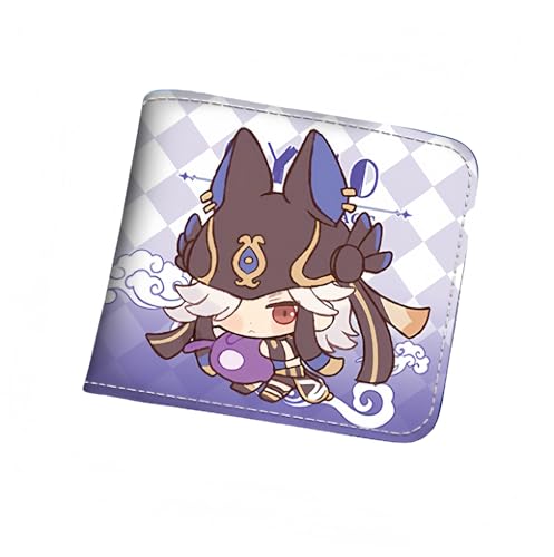 1 x Q-Version, Geldbörse, Game-Peripherieleder, bedruckt, kurz, PU, Stil 1, Einheitsgröße, Niedlich von Generisch