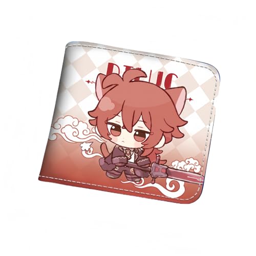 1 x Q-Version, Geldbörse, Game-Peripherieleder, bedruckt, kurz, PU, Stil 10, Einheitsgröße, Niedlich von Generisch