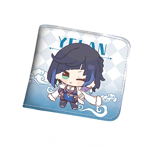 1 x Q-Version, Geldbörse, Game-Peripherieleder, bedruckt, kurz, PU, Stil 15, Einheitsgröße, Niedlich von Generisch