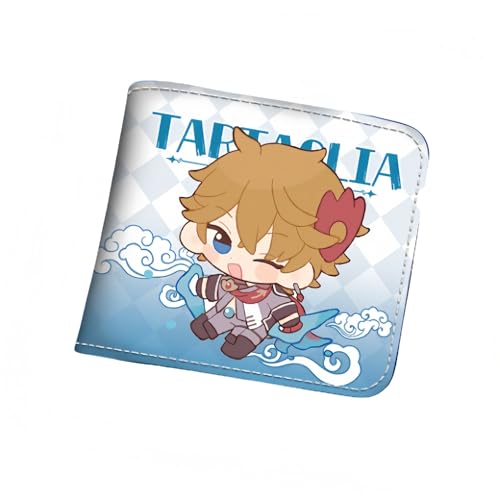 1 x Q-Version, Geldbörse, Game-Peripherieleder, bedruckt, kurz, PU, Stil 18, Einheitsgröße, Niedlich von Generisch