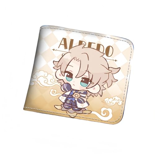 1 x Q-Version, Geldbörse, Game-Peripherieleder, bedruckt, kurz, PU, Stil 2, Einheitsgröße, Niedlich von Generisch