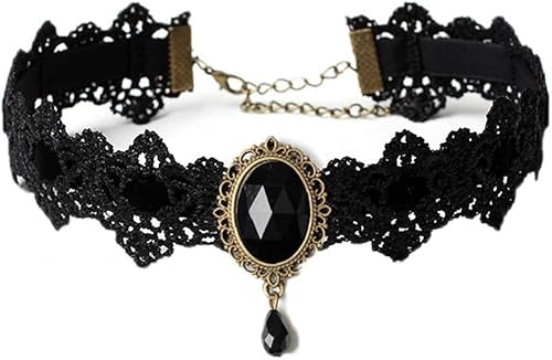 1 x Spitzen-Halsband, Gothic-Halskette, Halsband für Damen von Generisch