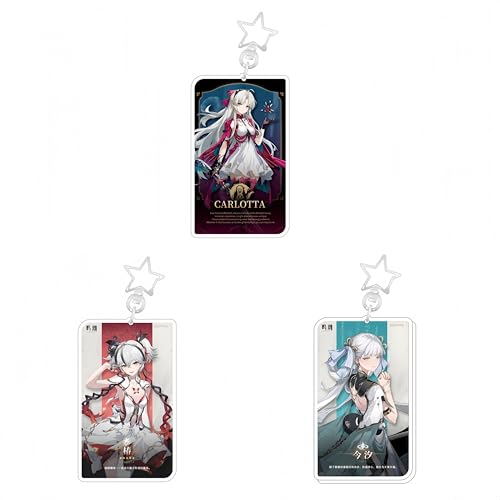 1 x Wuthering Waves Schlüsselanhänger, das Themengeschenk, Acryl-Anhänger für Fans, Stil Nr. 4, Einheitsgröße von Generisch