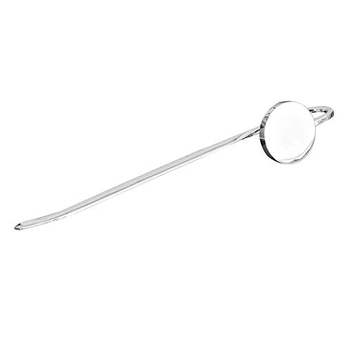 1 x klassisches, schlichtes rundes ovales Metall-Lesezeichen für Studenten, Schreibwaren, Zubehör, Geschenk, oval von Generisch