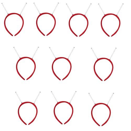 10 Stück einfarbiges Stirnband, weiche Haarreifen mit Feder-Haarreifen, einfarbiges Stirnband, weich von Generisch