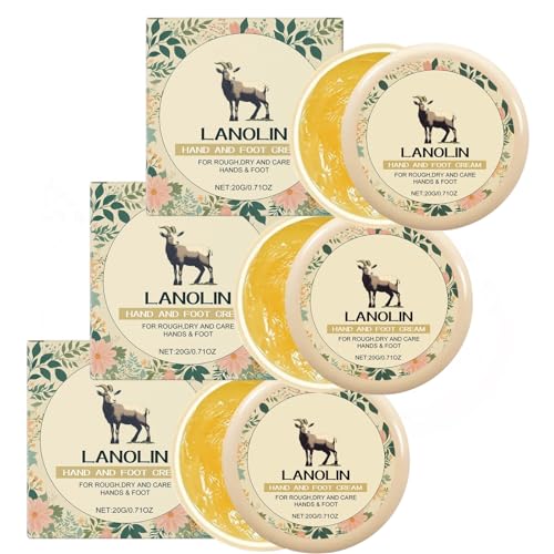 100% Pure Lanolin Hand und Fuß Creme, Vitamin C & Glycerin Komplex, Intensivpflege bei Rissen und Trockenheit, Verbesserte Reparatur für Risse (3) von Generisch