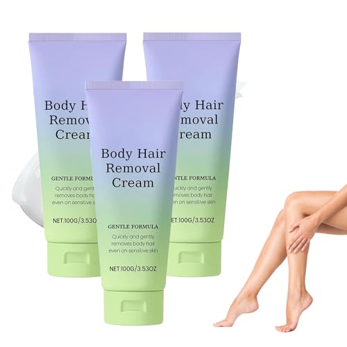 100g Body Haarentfernung Schaum, Schnell Haarentfernungscreme Enthaarungsschaum, Langanhaltend Enthaarungscreme Intimbereich für Frauen Und MäNner Kann Für Arme, Achseln, Beine (3) von Generisch