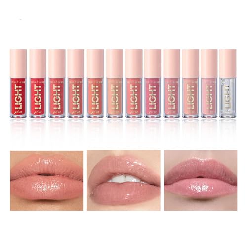 12 Colours Moisturizing and Hydrating Candy Lip Gloss, Korean Lip Tint Lip Stain Lip Gloss Mini Liquid Lipstick, Long Lasting,Waterproof,Vivid Color,Lip Tint Makeup (09#) von Generisch