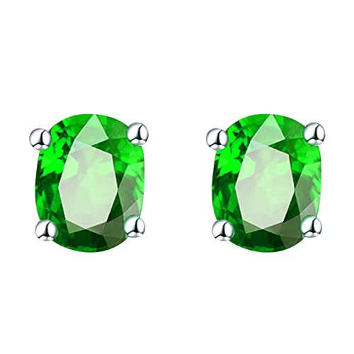 12 Mm Creolen Frauen-Ohrring-Ohrring-runde Schmuck-Ohrringe Ohrringe Set Kreuz (Green, One Size) von Generisch